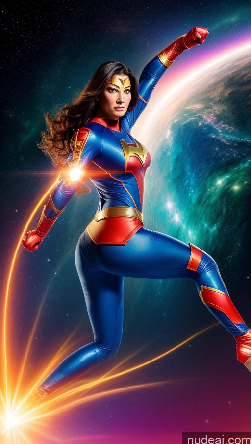 related ai porn images free for Space Suit Superheroine Powering Up