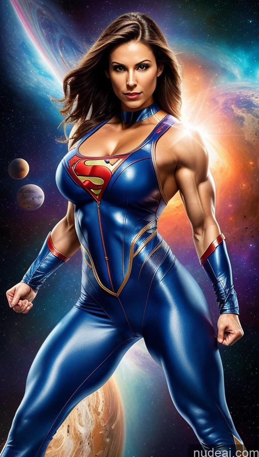 related ai porn images free for Space Suit Superheroine Powering Up Muscular Abs Perfect Boobs