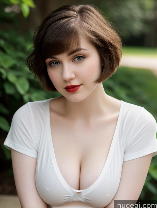 related ai porn images free for Beautiful Fairer Skin Thick 18 Brunette Russian Close-up View Lipstick Shirt Perfect Boobs Busty Short Hair