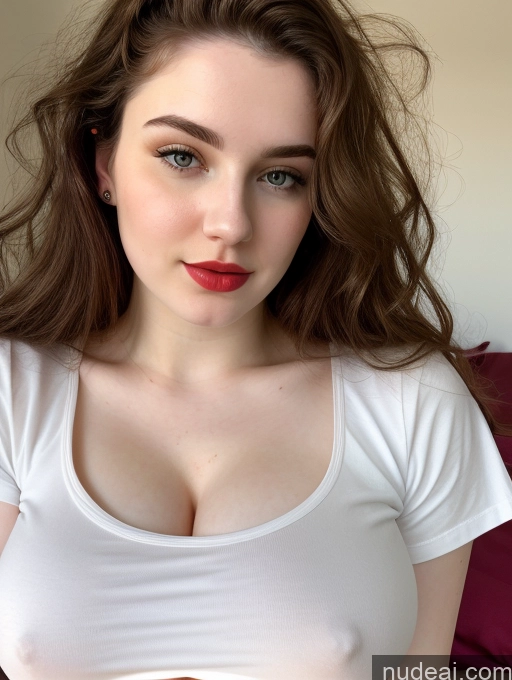 related ai porn images free for Beautiful Fairer Skin Thick 18 Brunette Russian Close-up View Lipstick Shirt Perfect Boobs Busty Messy