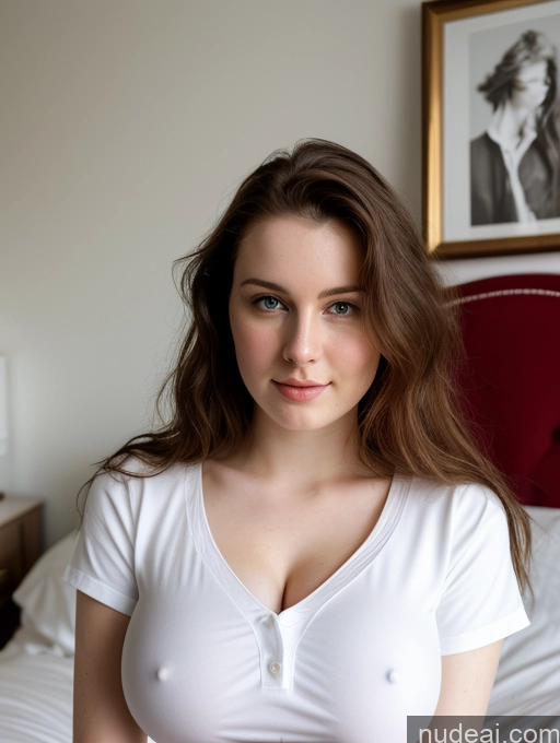 related ai porn images free for Beautiful Fairer Skin Thick 18 Brunette Russian Close-up View Perfect Boobs Busty Shirt Bedroom Messy