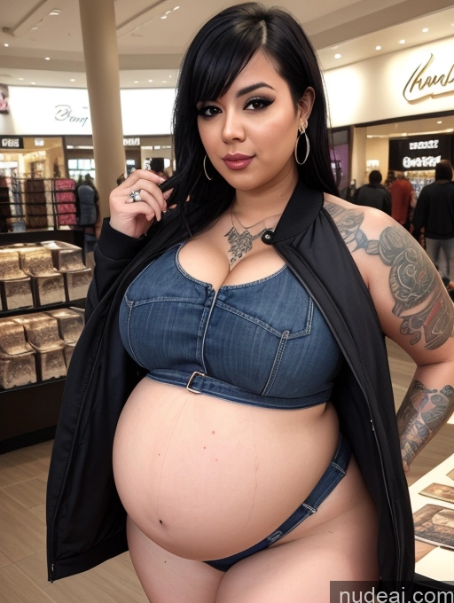 related ai porn images free for Big Ass Chubby Thick Big Hips Fat Pregnant Latina Dark_Fantasy_Style Belly Inflation, Cuminflation, Overeating Cleavage Bright Lighting Detailed Tattoos Jacket Jeans Mall Tank Top