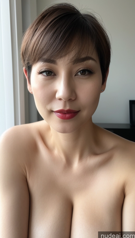 related ai porn images free for Woman One Huge Boobs Beautiful Lipstick Fairer Skin 40s Short Hair Korean Close-up View Detailed Simple