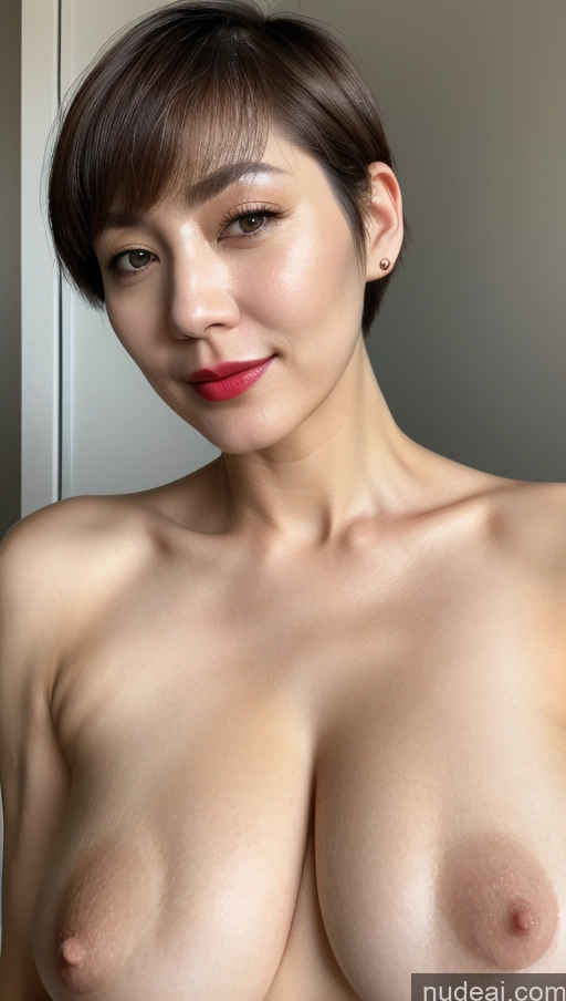 related ai porn images free for Woman One Huge Boobs Beautiful Lipstick Fairer Skin 40s Short Hair Korean Close-up View Simple Detailed