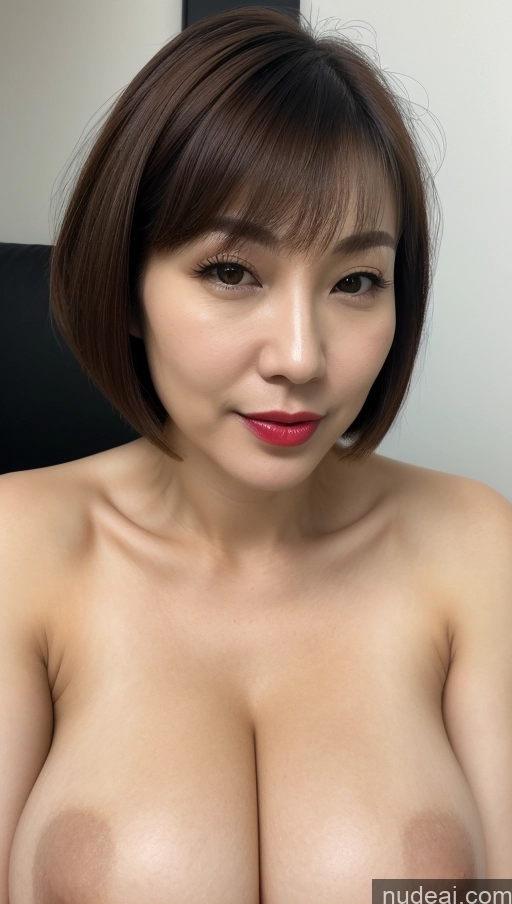 related ai porn images free for Woman One Huge Boobs Beautiful Lipstick Fairer Skin 40s Short Hair Korean Close-up View Detailed Simple