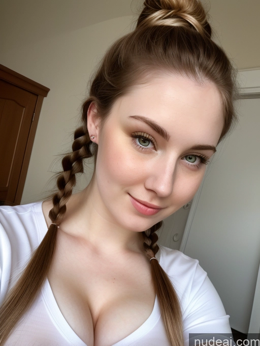 related ai porn images free for Busty Perfect Boobs Beautiful Fairer Skin Thick 18 Brunette Pigtails Russian Close-up View Shirt