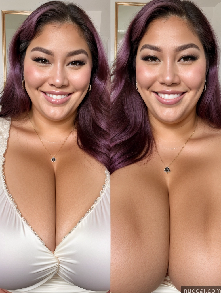 related ai porn images free for Miss Universe Model Thick Chubby Fat Busty Huge Boobs Perfect Boobs Beautiful 30s Happy Filipina Blouse Cleavage Onoff Close-up View Purple Hair