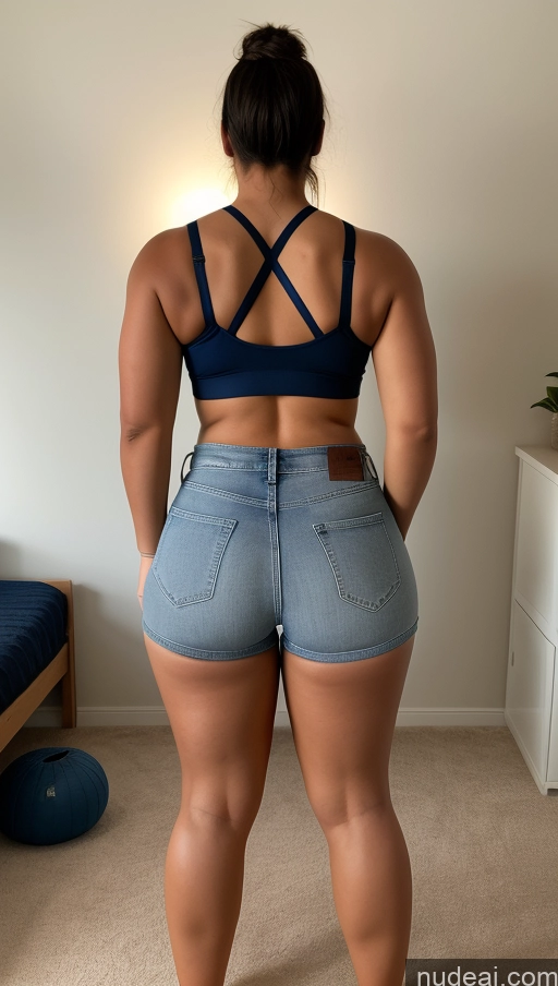 related ai porn images free for Athlete Big Hips Big Ass Bedroom Jeans Short Shorts Back View