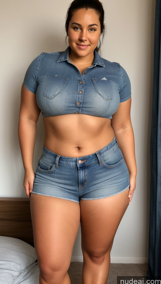 related ai porn images free for Athlete Big Hips Big Ass Bedroom Jeans Short Shorts Front View