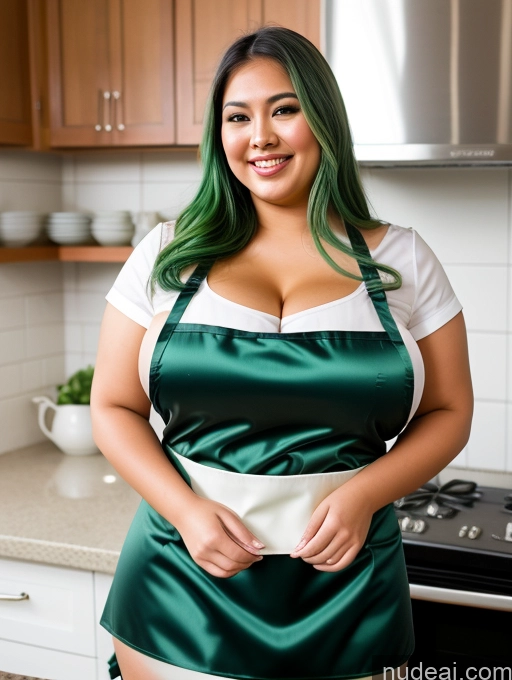 related ai porn images free for Sorority Busty Huge Boobs Perfect Boobs Beautiful Chubby Fat Thick 30s Happy Green Hair Apron Satin Cleavage Close-up View Filipina