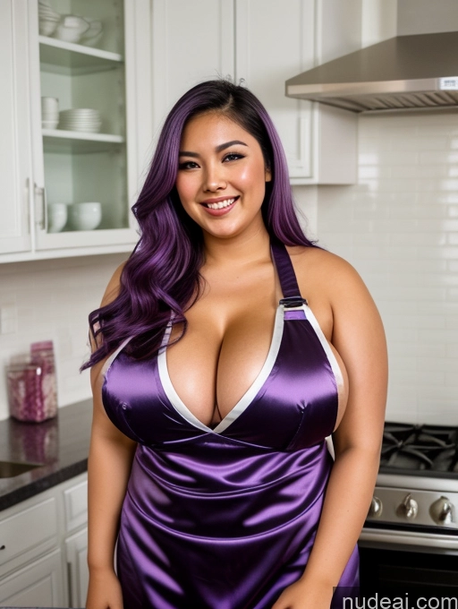 related ai porn images free for Sorority Busty Huge Boobs Perfect Boobs Beautiful Chubby Fat Thick 30s Happy Apron Satin Cleavage Close-up View Filipina Purple Hair