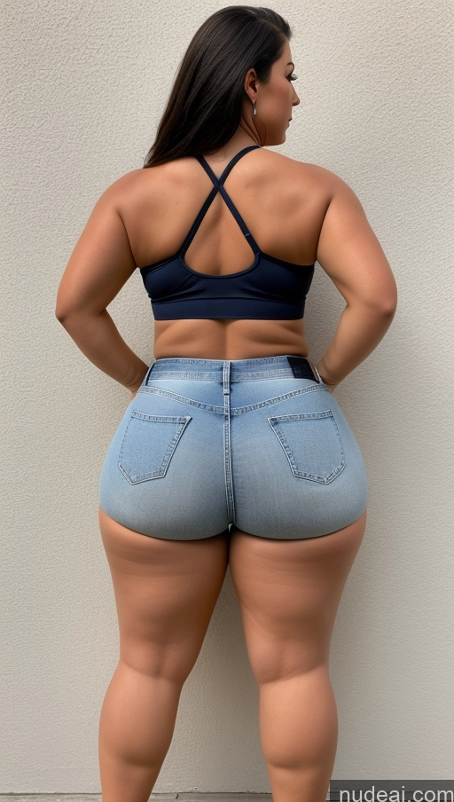 related ai porn images free for Big Ass Big Hips Athlete Jeans Short Shorts