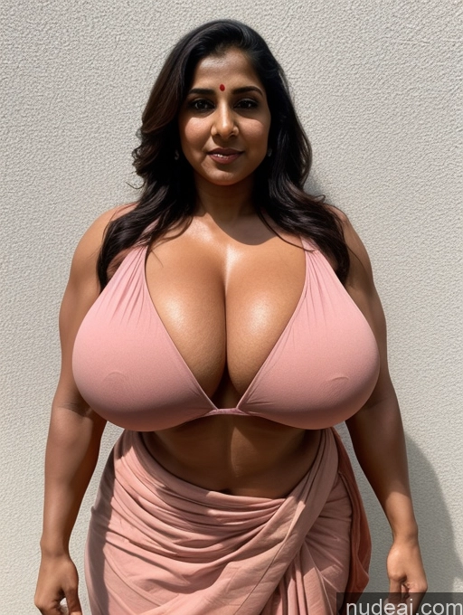 ai nude image of a close up of a woman in a pink dress posing for a picture pics of Bodybuilder Busty Perfect Boobs Huge Boobs Big Ass Beautiful Abs Muscular Thick Fat Big Hips Long Legs Short Indian Shocked Sari