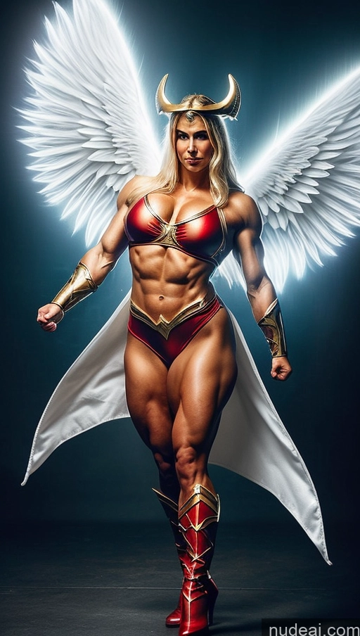 related ai porn images free for Angel Superhero Viking Abs Bodybuilder Muscular Busty Powering Up