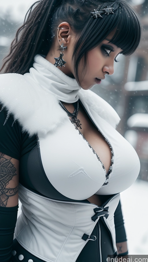 related ai porn images free for Huge Boobs Perfect Boobs Ethiopian Snow Close-up View Gothic Punk Girl Angel Athlete