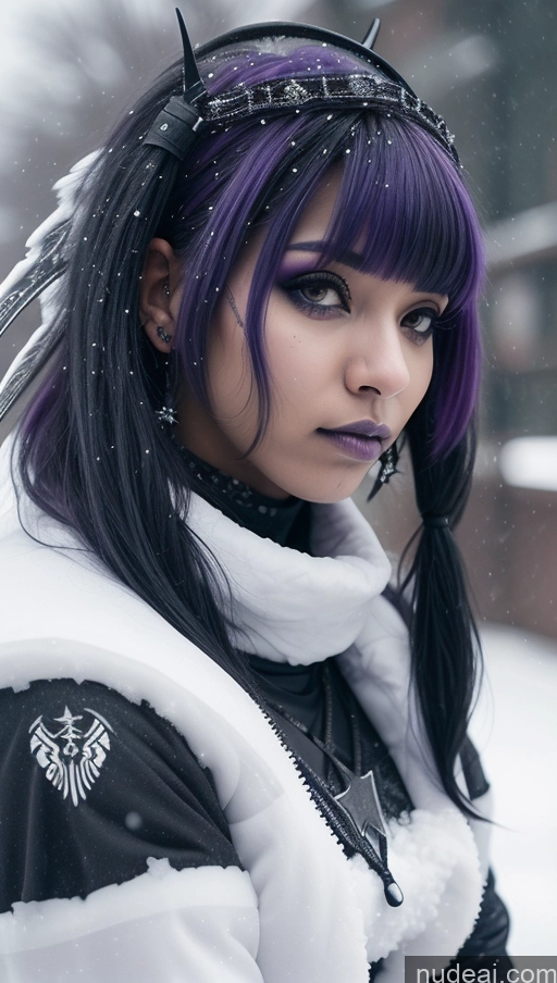 related ai porn images free for Athlete Perfect Boobs Purple Hair Ethiopian Snow Close-up View Angel Gothic Punk Girl