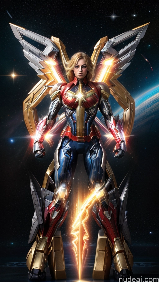 related ai porn images free for Busty Abs Captain Marvel Bodybuilder Muscular SuperMecha: A-Mecha Musume A素体机娘 Has Wings Powering Up Dynamic View Heat Vision Space