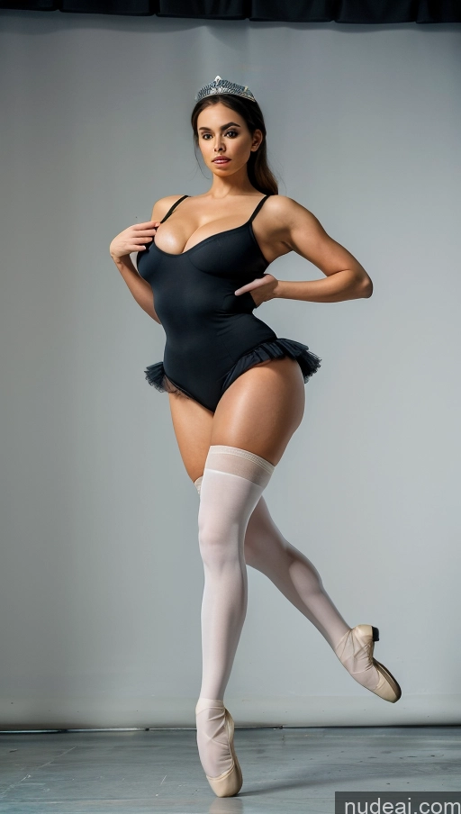 Ballet Dance Dress Busty Perfect Boobs Big Hips Perfect Body FairArguementBut Thigh Socks Miami Regal Miss Universe Model