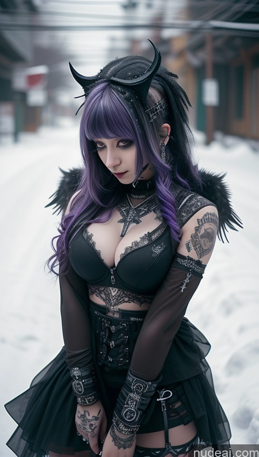 related ai porn images free for Athlete Purple Hair Ethiopian Snow Angel Gothic Punk Girl Perfect Boobs Cleavage Close-up View