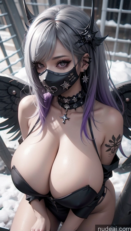 related ai porn images free for Purple Hair Ethiopian Snow Angel Gothic Punk Girl Perfect Boobs Close-up View Huge Boobs Nude Milf Pet Play Face Mask