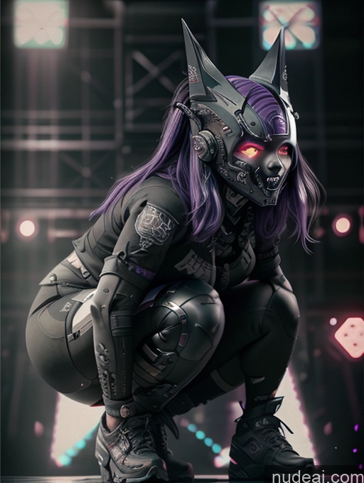 related ai porn images free for Athlete Angry Purple Hair Egyptian Stage Gothic Punk Girl Cyberhelmet V3 Huge Boobs Big Ass Big Hips Front View