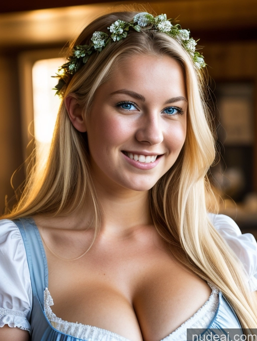 related ai porn images free for Huge Boobs 18 Sexy Face Laughing Scandinavian Dirndl Victorian Cleavage Bright Lighting Detailed