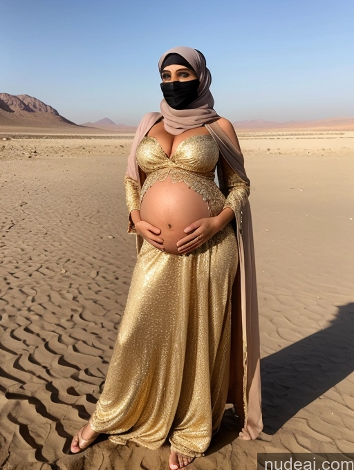 related ai porn images free for Model Huge Boobs Beautiful Tanned Skin 20s Messy Middle Eastern Oasis Niqab Stylish Gold Jewelry Pregnant