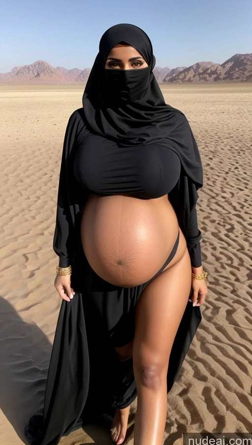 related ai porn images free for Model Huge Boobs Beautiful Tanned Skin 20s Messy Middle Eastern Oasis Niqab Stylish Gold Jewelry Pregnant Thick