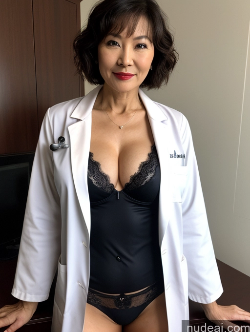 related ai porn images free for Milf Perfect Boobs Lipstick Pixie Bra Doctor Lab Coat Cleavage Partially Nude Dark Lighting 60s Chinese