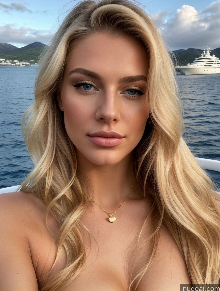 related ai porn images free for Miss Universe Model Two Perfect Boobs Small Tits Sunglasses Lipstick Perfect Body 18 Seductive Pouting Lips Blonde Long Hair Scandinavian Skin Detail (beta) Yacht Front View On Back Nude Wine Gold Jewelry Bright Lighting Detailed