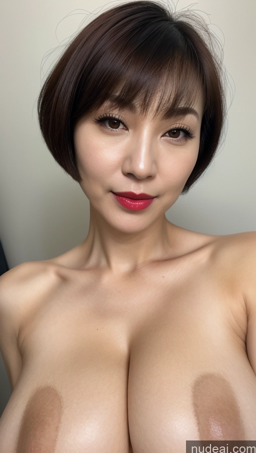 related ai porn images free for Woman One Huge Boobs Beautiful Lipstick Fairer Skin 40s Short Hair Korean Close-up View Detailed