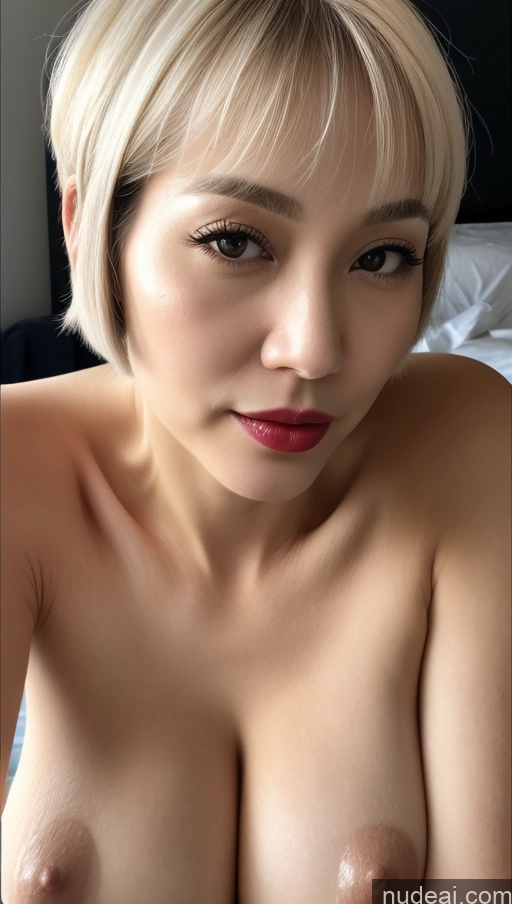 related ai porn images free for Woman One Huge Boobs Beautiful Lipstick Fairer Skin 40s Short Hair Korean Close-up View Detailed