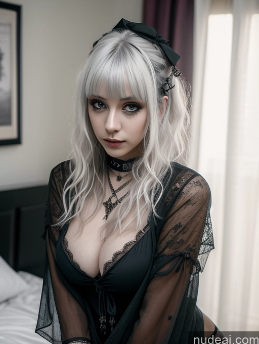 related ai porn images free for Busty Perfect Boobs Close-up View Gothic Punk Girl Model Perfect Body Beautiful 18 White Hair Curly Hair Russian Bedroom Nude Detailed Blouse