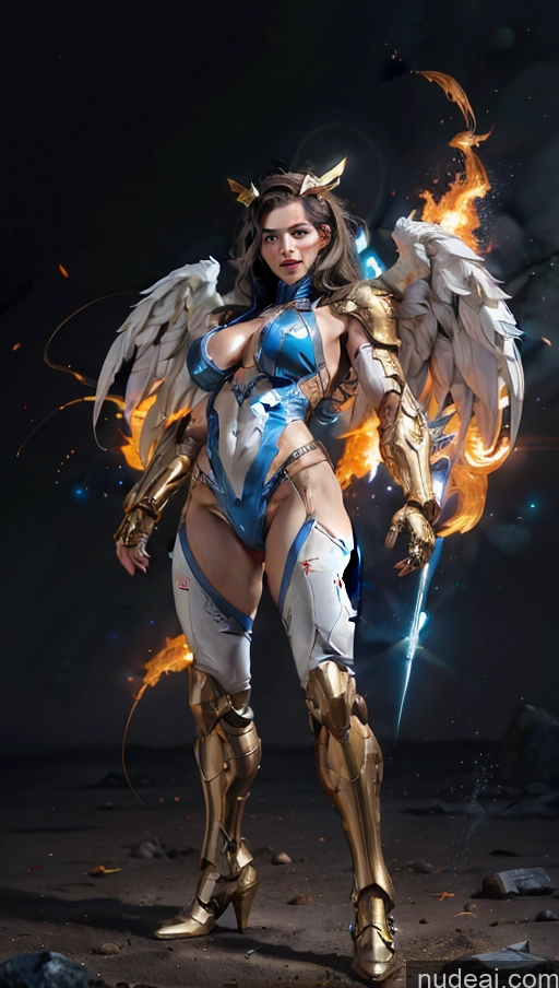 related ai porn images free for Israel Bodybuilder Muscular Abs Busty Superhero Powering Up Jewish SSS: A-Mecha Musume A素体机娘 Has Wings Battlefield