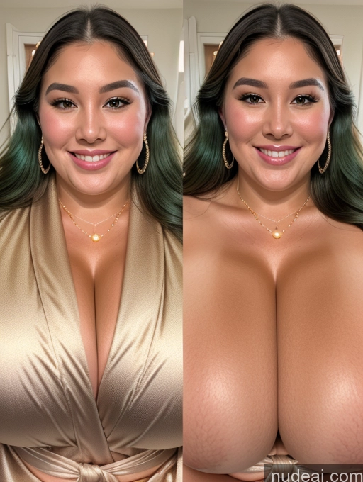 related ai porn images free for Miss Universe Model Busty Huge Boobs Perfect Boobs Beautiful Thick Chubby Fat 30s Happy Filipina Close-up View Bathrobe Onoff Cleavage Green Hair Satin Gold Jewelry Pearl Jewelry Jewelry Diamond Jewelry