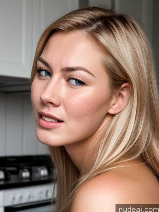 related ai porn images free for Scandinavian 18 Happy Shocked Angry Orgasm Sexy Face Side View Bright Lighting Detailed Kitchen