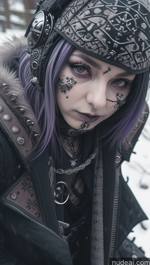 related ai porn images free for Milf Perfect Boobs Snow Nude Spread Pussy Purple Hair Steampunk Close-up View Ethiopian Gothic Punk Girl