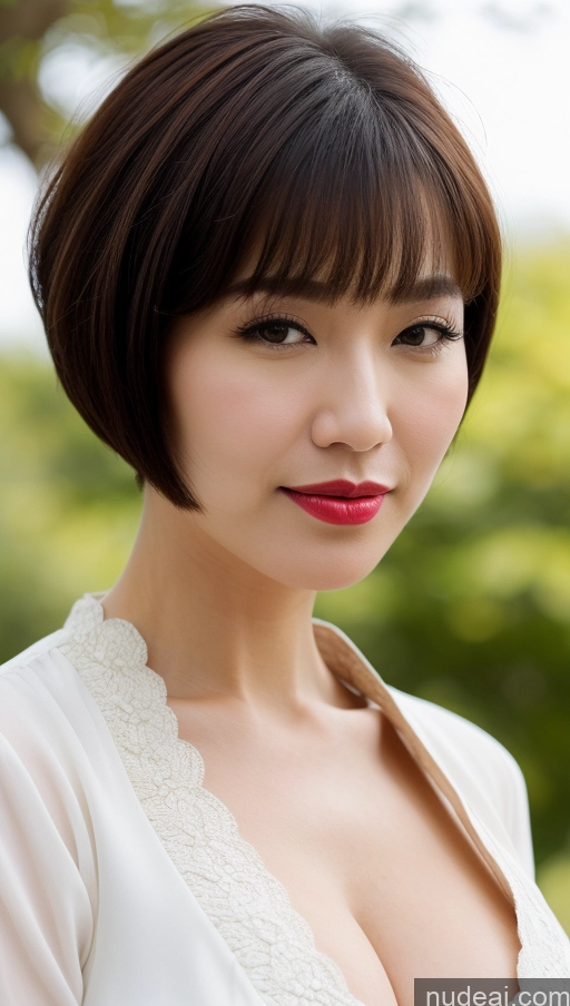 related ai porn images free for Woman One Huge Boobs Beautiful Lipstick Fairer Skin 40s Short Hair Korean Close-up View Detailed Dress Traditional