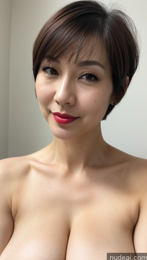 related ai porn images free for Woman One Huge Boobs Beautiful Lipstick Fairer Skin 40s Short Hair Korean Close-up View Detailed