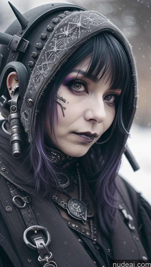 related ai porn images free for Milf Busty Perfect Boobs Purple Hair Nigerian Snow Close-up View Gothic Punk Girl Steampunk