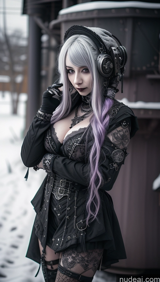 related ai porn images free for Milf Purple Hair Nigerian Snow Close-up View Gothic Punk Girl Steampunk Perfect Boobs Busty Nude