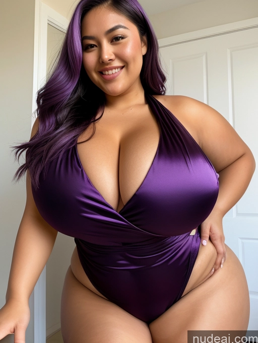 related ai porn images free for Sorority Busty Huge Boobs Beautiful Perfect Boobs Thick Chubby Fat 30s Happy Purple Hair Filipina Close-up View One Piece Swimsuit Satin Bra Scarf