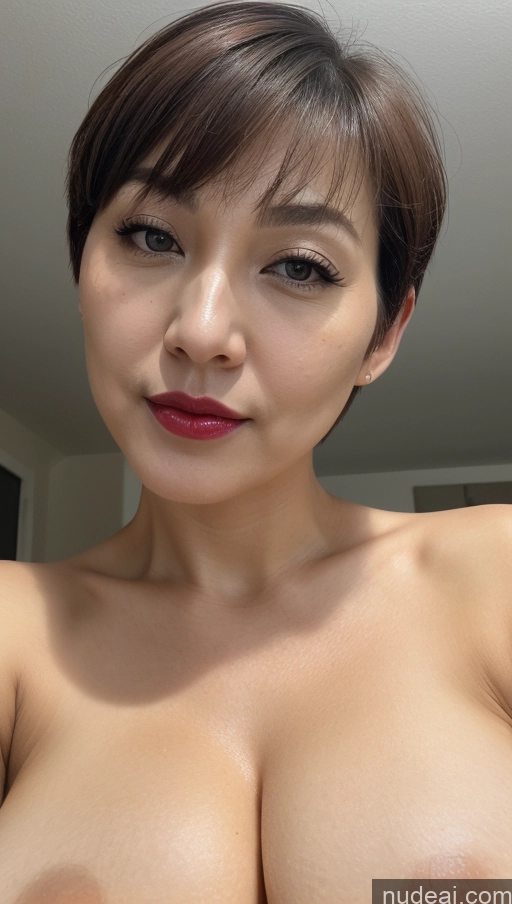 related ai porn images free for Woman One Huge Boobs Beautiful Lipstick Fairer Skin 40s Short Hair Korean Close-up View Detailed