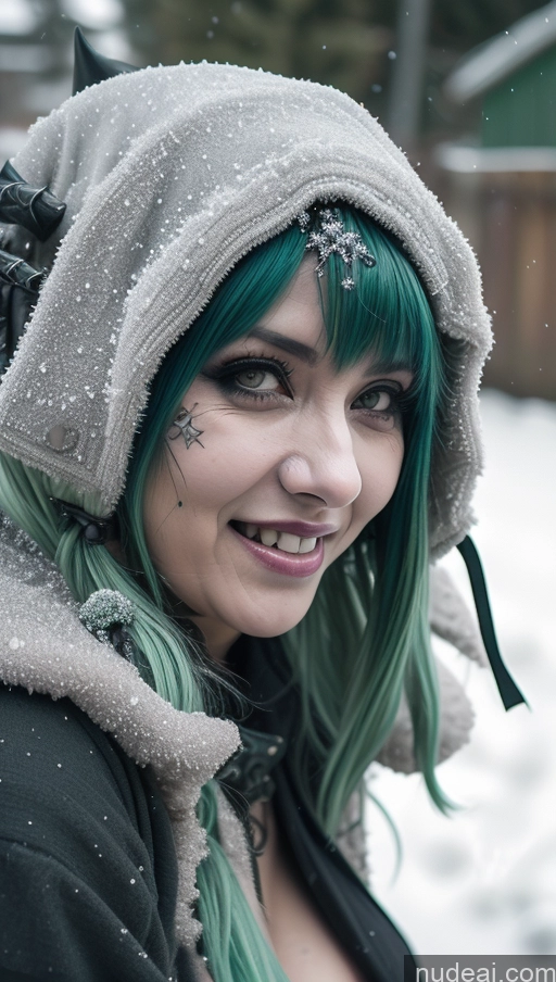 related ai porn images free for Milf Busty Perfect Boobs Chubby Green Hair Ethiopian Snow Close-up View Gothic Punk Girl Laughing