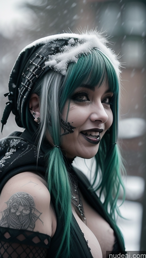 related ai porn images free for Milf Busty Perfect Boobs Chubby Green Hair Ethiopian Snow Close-up View Gothic Punk Girl Laughing Goth Nude