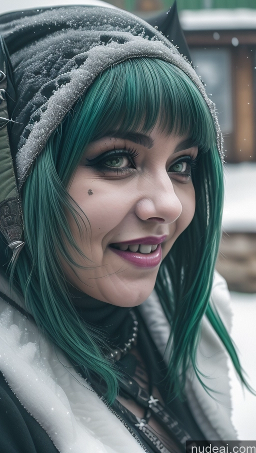 related ai porn images free for Milf Busty Perfect Boobs Chubby Green Hair Ethiopian Snow Close-up View Gothic Punk Girl Laughing