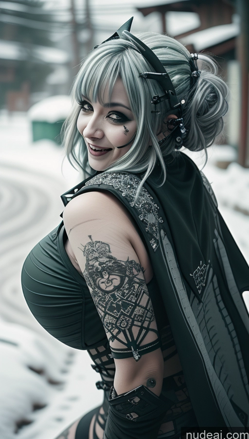 related ai porn images free for Milf Chubby Green Hair Ethiopian Snow Laughing Futuristic Busty Perfect Boobs Close-up View Gothic Punk Girl Cleavage