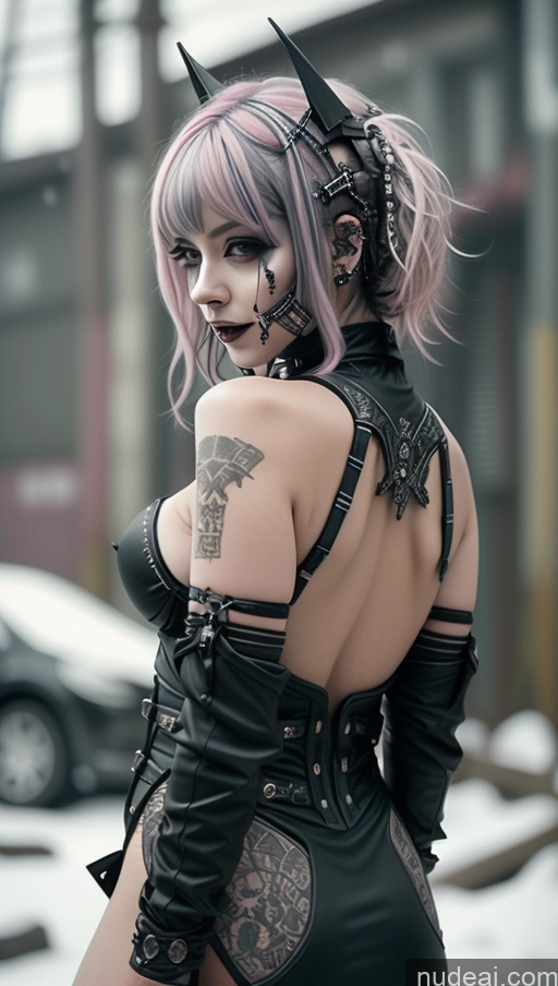 related ai porn images free for Milf Chubby Laughing Ethiopian Snow Futuristic Busty Perfect Boobs Gothic Punk Girl Topless Goth Pink Hair Close-up View