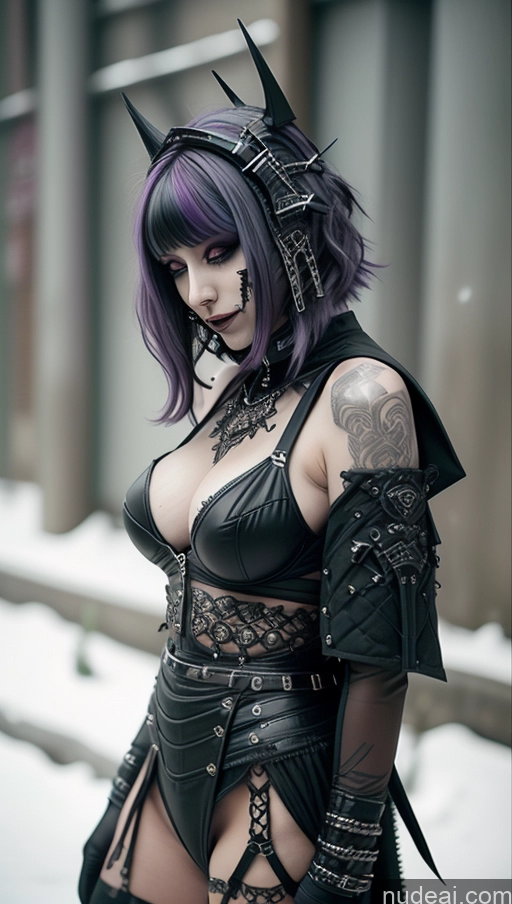 related ai porn images free for Milf Chubby Ethiopian Snow Futuristic Busty Goth Close-up View Perfect Boobs Gothic Punk Girl Purple Hair Topless Laughing