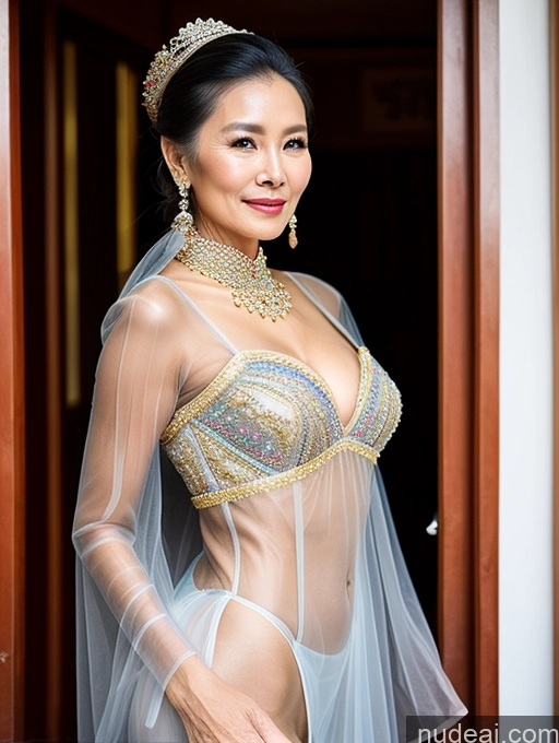 related ai porn images free for Beautiful Hair Bun Vietnamese Miss Universe Model Traditional 70s Cleavage Transparent